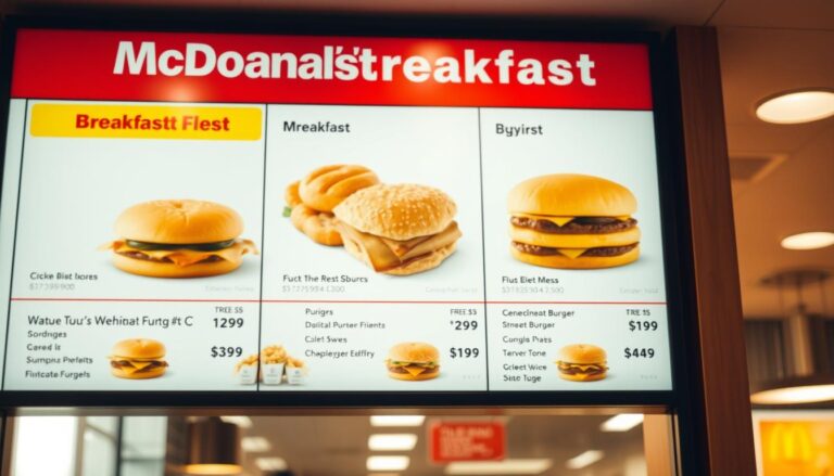 mcdonald's breakfast menu with prices