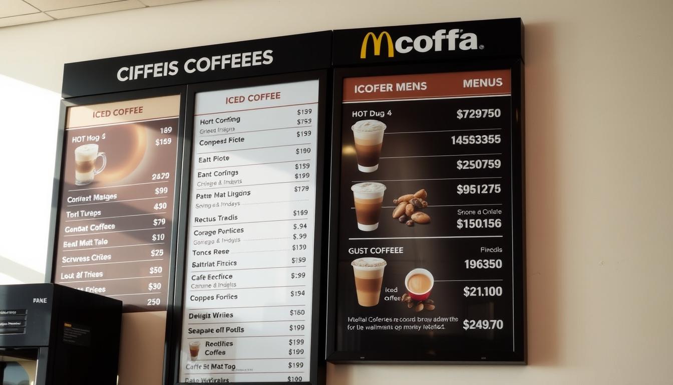 mcdonald's coffee menu prices