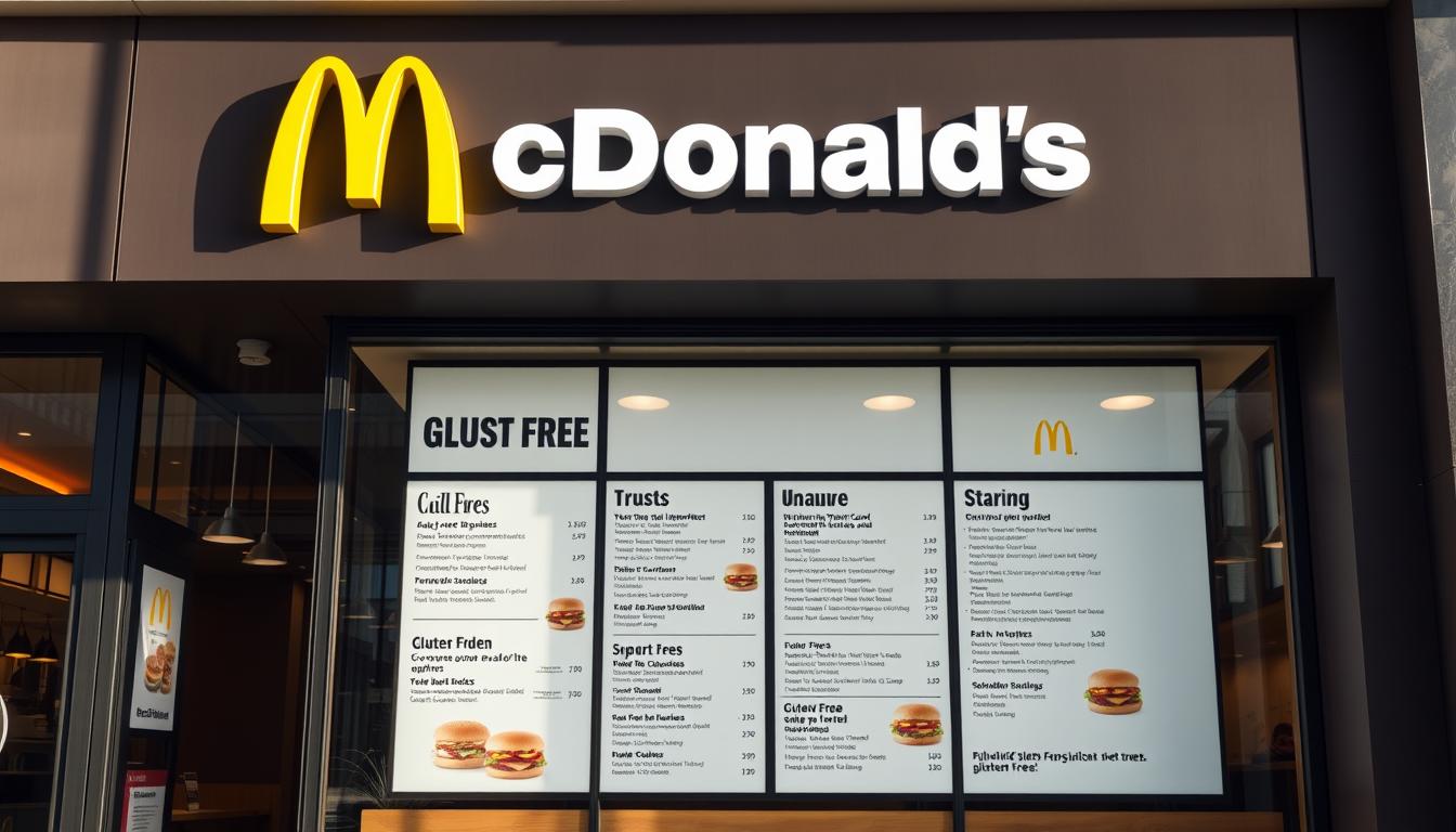 mcdonald's gluten free menu