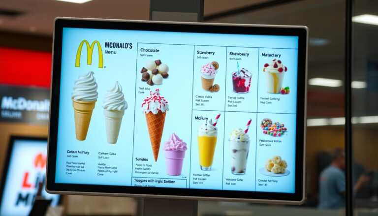 mcdonald's ice cream menu