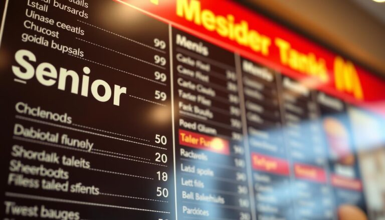 mcdonald's senior menu with prices